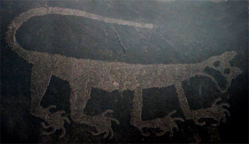 Cougar Petroglyph, Petrified Forest