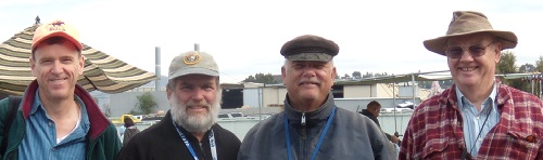 Jim, Dan, Don, & Gene at the Santee Electronics Swap Meet