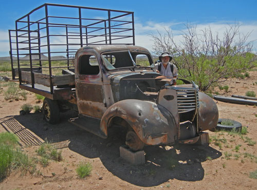 Dilapidated Truck at Abandoned Homestead