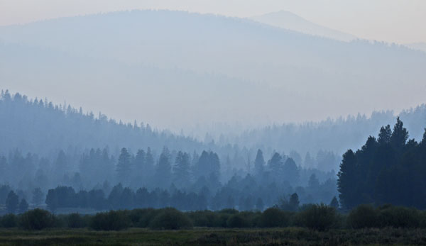 Smoke from Upwind Wildfire