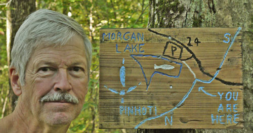 John with new Map Sign