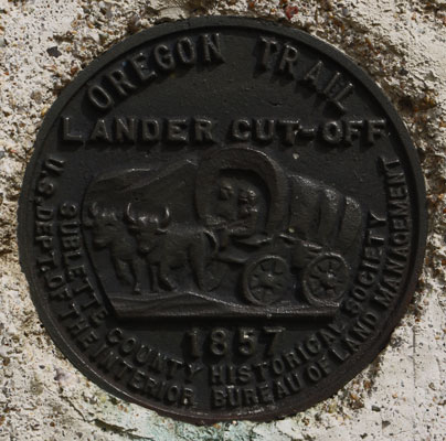 Oregon Trail Lander Cutoff Plaque