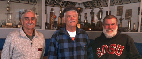 Leroy, Don, and Dan, Sunday breakfast by Rose Creek