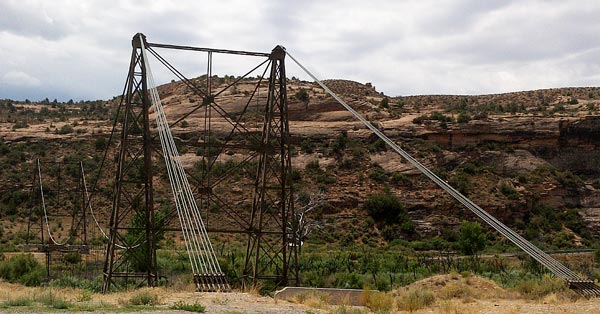 Historic Dewey Bridge, 1916, Colorado River