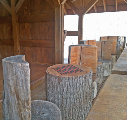 Chairs in Tuscarora Shelter