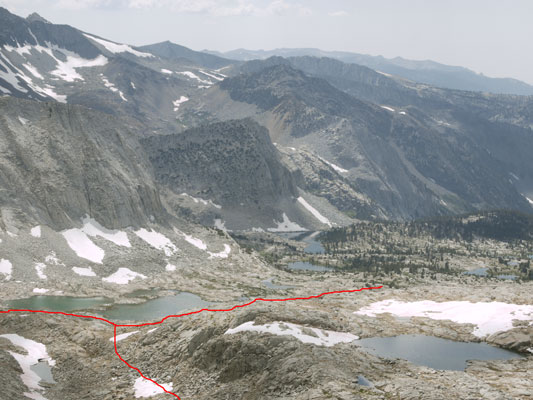 Lakes Basin from East E