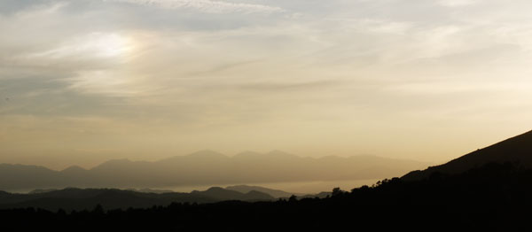 Clouds, Refracting Sun