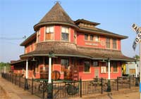 The 1909 Rail Depot where we lodged.