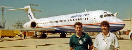 Keith and me in Yuma with the B717