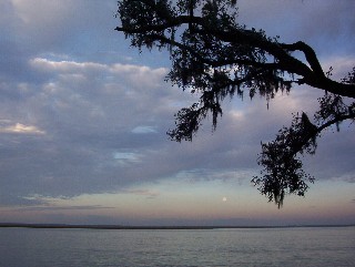 Moonset, Cumberland Island, Georgia