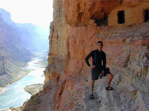 Alex at an Anasazi Cliff Dwelling.