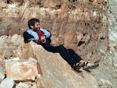 You can always find a comfortable way to sit on these rocks.