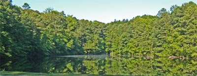 Sibley Pond, a water impoundment above the Sope creek Paper Mills