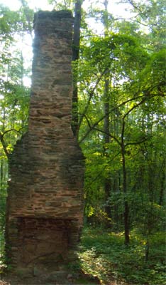 All land in Georgia was once occupied, so it's not surprising to come across remains of old houses in'wild' places