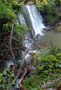 Dam on Vickery Creek, Side View