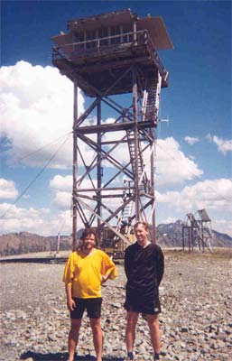 Dan and Jim at Slate Peak Fire Tower.