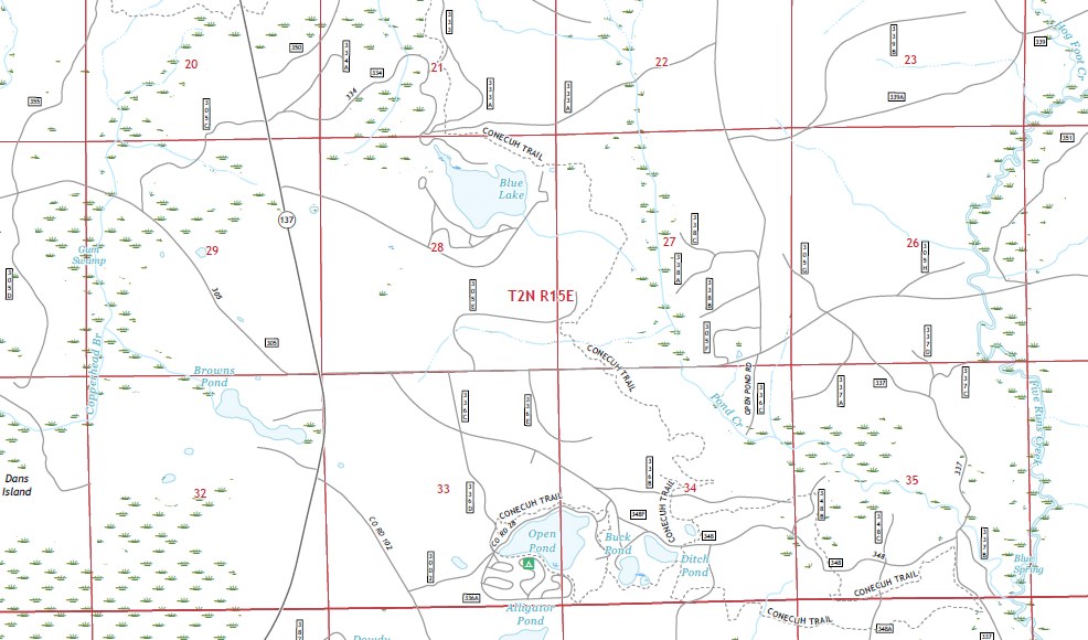 Open Pond  - Conecuh Trail