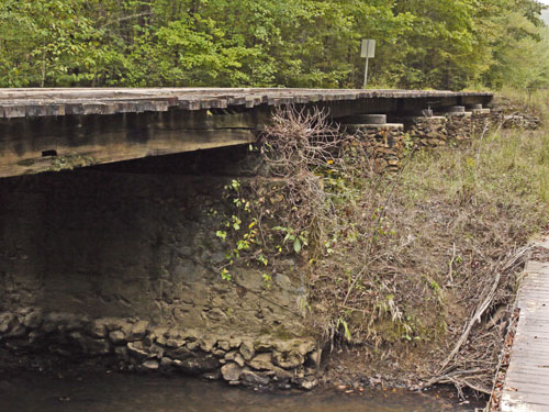 Brook and Bridge Piers