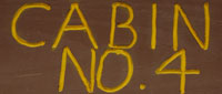 Cabin 4 Sign