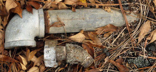 Pipes at Cabin Ruins