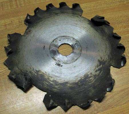 Weed Eater Saw Blade Missing Teeth