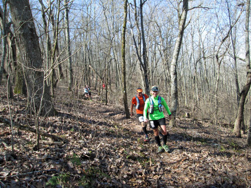 Pinhoti 50K Runners South of Adams Gap