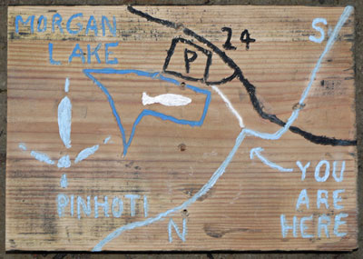 Morgan Lake Map Sign