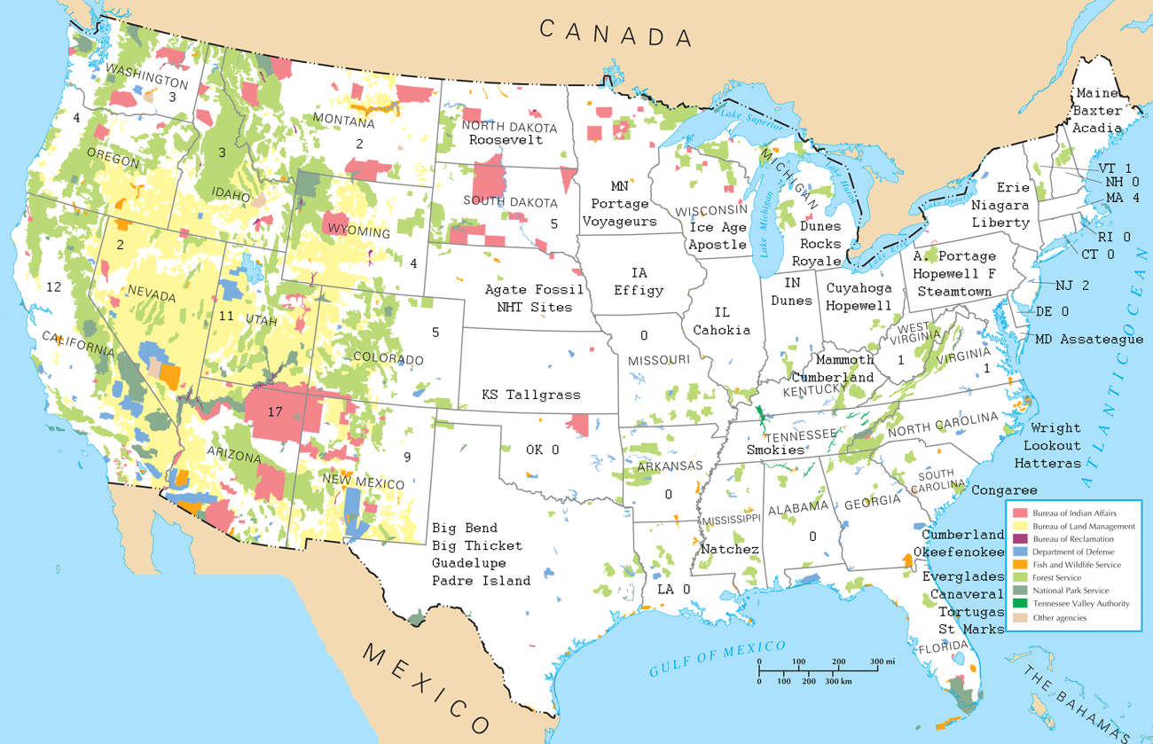 Federal Lands of the 48 States