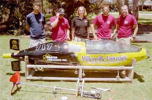 Millersville U's Human Powered Submarine, 2002.