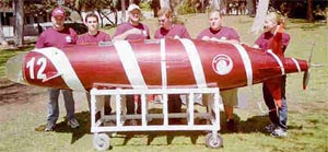 TAMU's Human Powered Submarine, 2002.