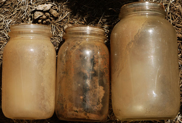 Fronts of 3 Jars