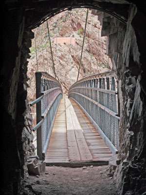 Black Suspension Bridge on South Kaibab Trail