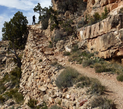 Hermit Trail Stairs and Retaining Wall