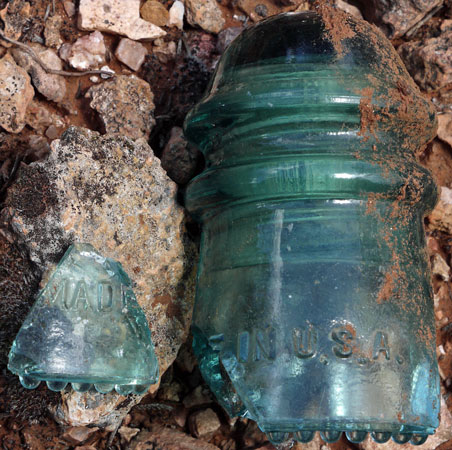 Green Glass Insulator