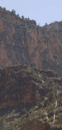 Phone Lines over Bright Angel Canyon