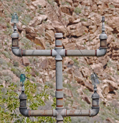 Bright Angel Telephone Pole at Tonto Trail