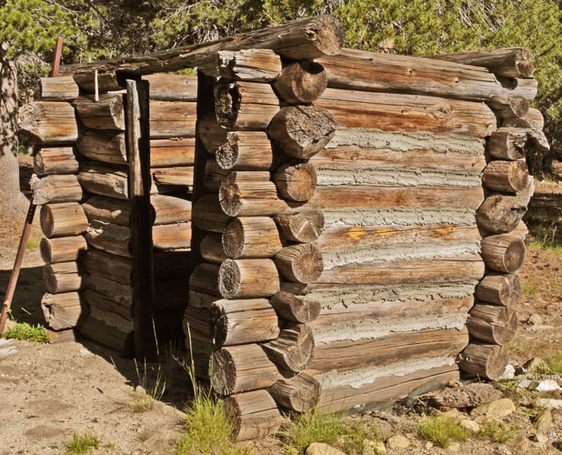 Log Outhouse
