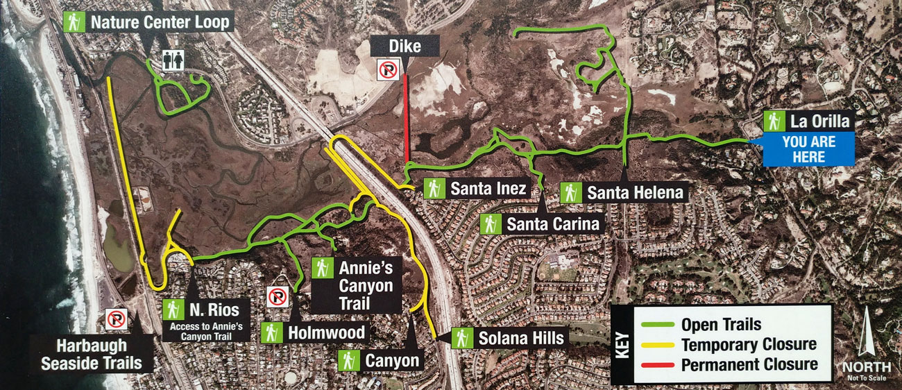 San Elijo Lagoon Trail Closures